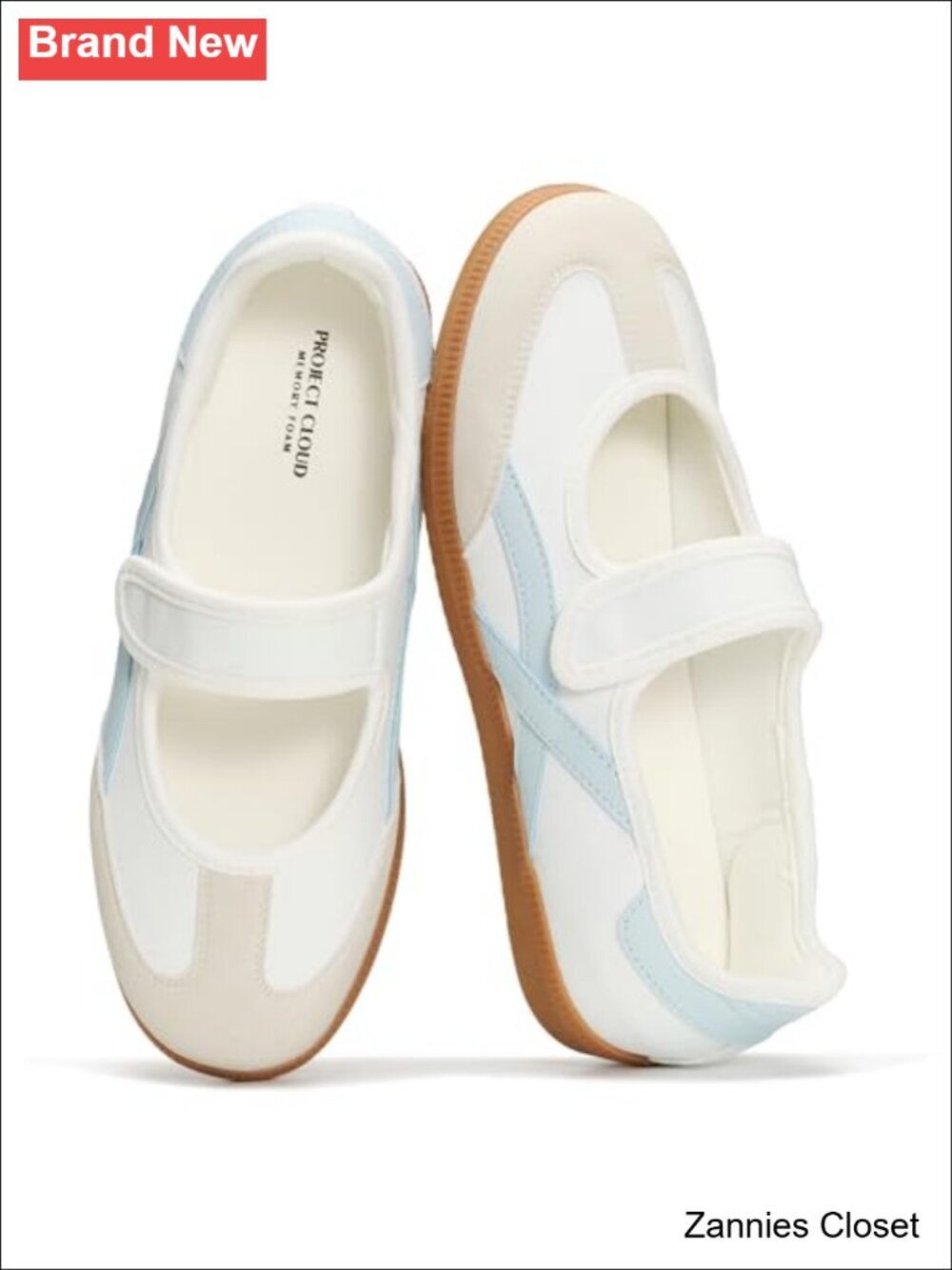 ✨ Project Cloud Mary Jane Shoes Leather Memory Foam Non-Slip Slip-On Women